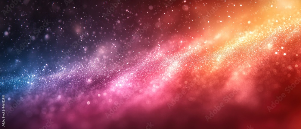 Fototapeta premium Abstract Blurred Background with Sparkling Lights and Gradient Colors