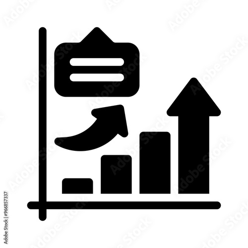 ascending bars glyph icon