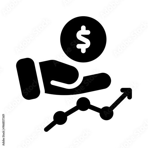 earnings glyph icon