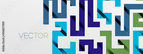 Color bend lines with shadow texture effect. Vector Illustration For Wallpaper, Banner, Background, Card, Book Illustration, landing page