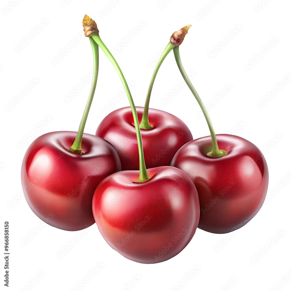 red cherry isolated on a transparent background PNG red cherry isolated on a transparent background PNG