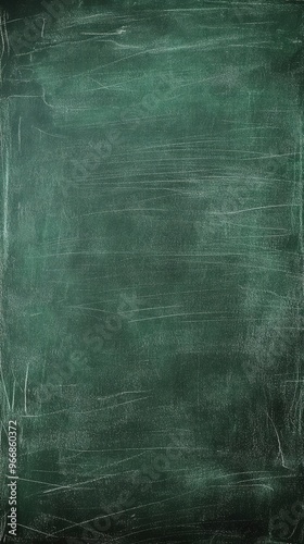 Green Chalkboard Background with Chalk Texture