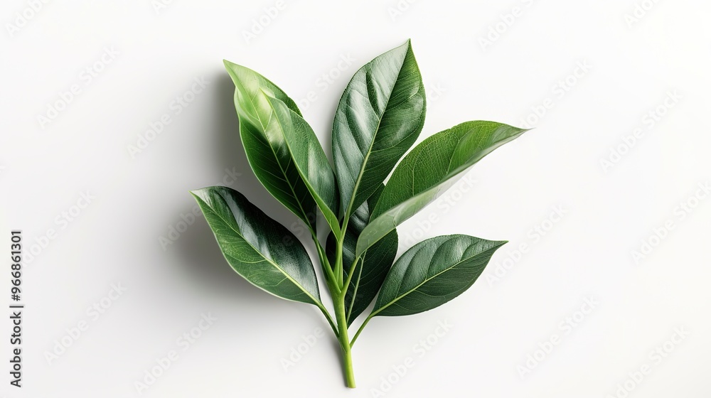A beautiful plant is placed on a clean and pure white background. The plant shows its lush green leaves and perhaps some delicate stems. The contrast between the vibrant plant and the plain white back A beautiful plant is placed on a clean and pure white background. The plant shows its lush green leaves and perhaps some delicate stems. The contrast between the vibrant plant and the plain white back