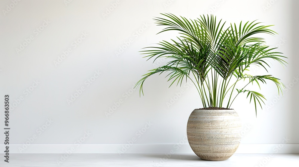 A beautiful plant is placed on a clean and pure white background. The plant shows its lush green leaves and perhaps some delicate stems. The contrast between the vibrant plant and the plain white back A beautiful plant is placed on a clean and pure white background. The plant shows its lush green leaves and perhaps some delicate stems. The contrast between the vibrant plant and the plain white back