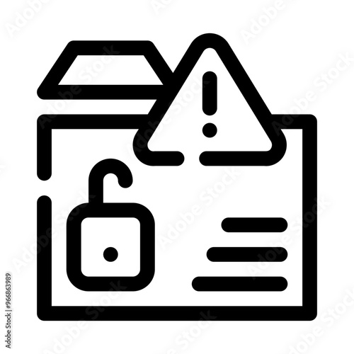 Data Breach line icon