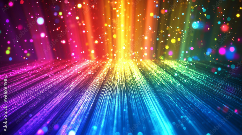 A shimmering background with neon and rainbow stripes, like light reflecting off a crystal or camera lens. It has a blurry, dreamy effect with streaks of laser light. A shimmering background with neon and rainbow stripes, like light reflecting off a crystal or camera lens. It has a blurry, dreamy effect with streaks of laser light.