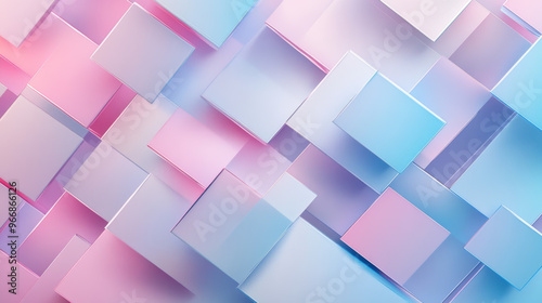 A soft pink and blue background with geometric shapes. It has a slightly blurry, rectangular design and a repeating pattern that's perfect for a backdrop.