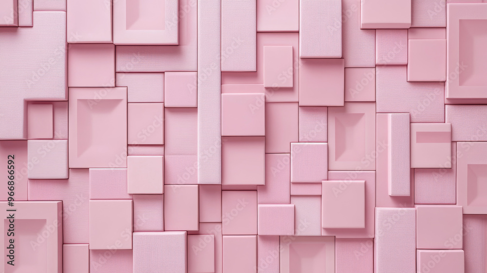 A soft pink background with a pattern of squares and rectangles, like a quilt or blanket. The design features a repeating pattern of geometric shapes. A soft pink background with a pattern of squares and rectangles, like a quilt or blanket. The design features a repeating pattern of geometric shapes.