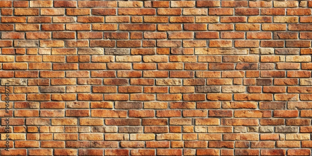 Fototapeta premium seamless tileable brick wall texture created with Aerial drone