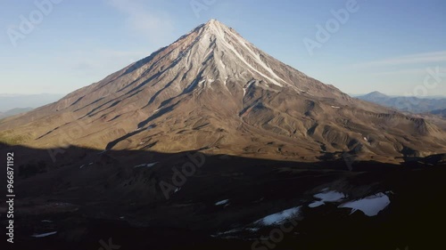 Bird's eye view of the volcano, Koryaksky volcano, Kamchatka