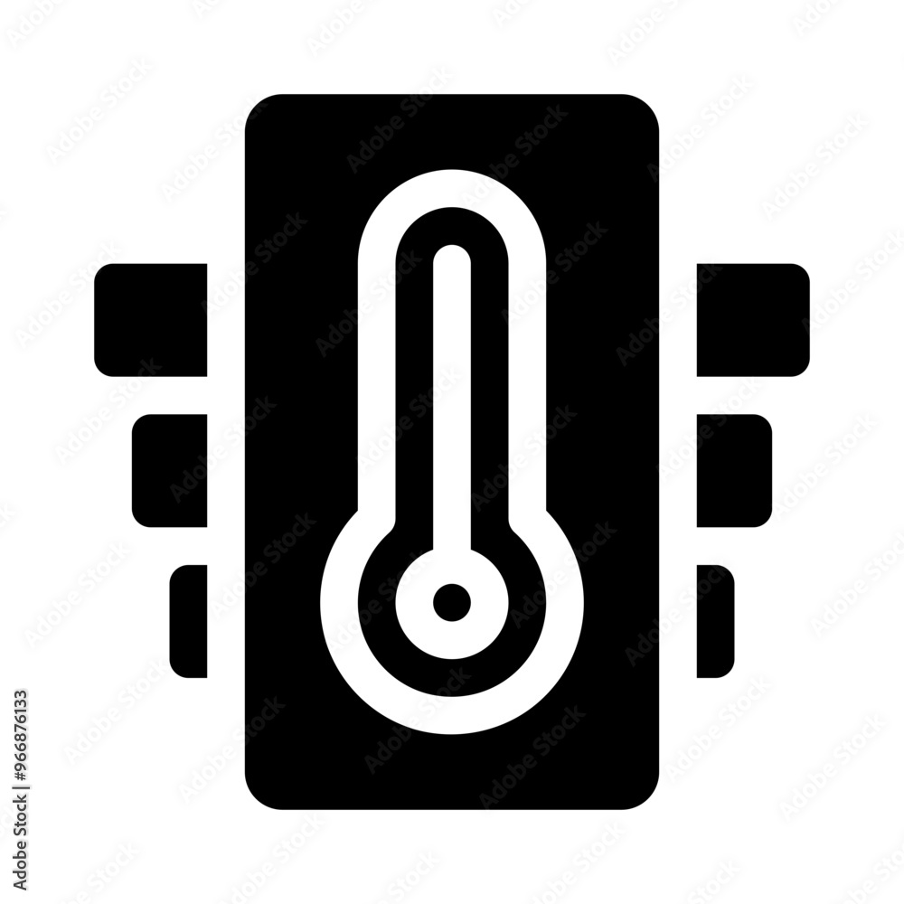 thermometer glyph icon thermometer glyph icon