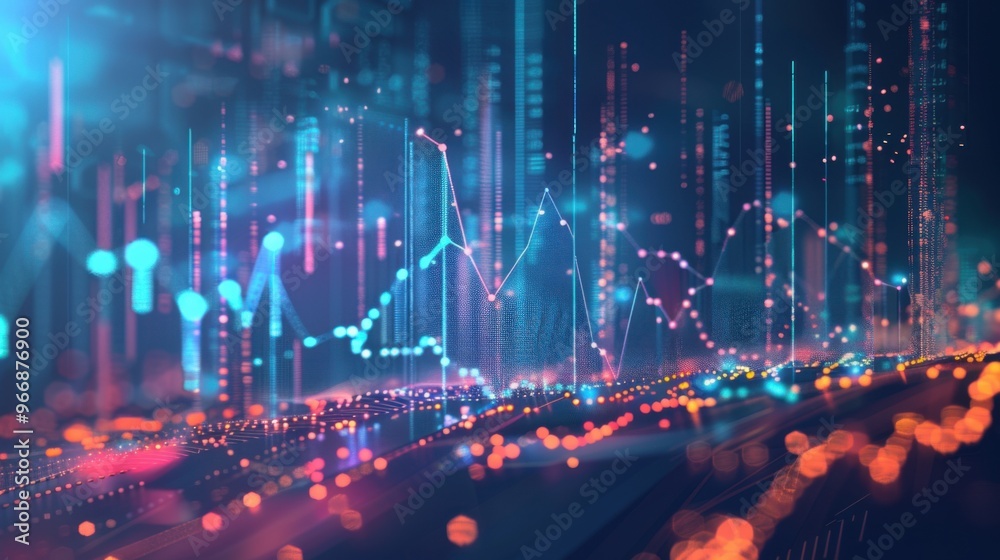 Obraz premium Graphic Elements - Abstract Graph - stock illustration