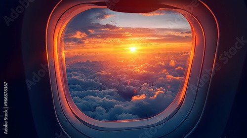 A beautiful sunset viewed t...