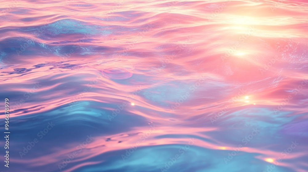 Abstract Water Ripples Reflecting Sunset Sky Abstract Water Ripples Reflecting Sunset Sky