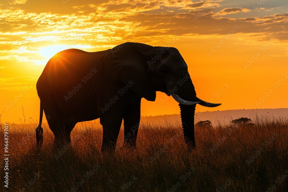 Fototapeta premium Nature Photography: Consider using a high-quality photograph showcasing the beauty of nature or wildlife A stunning image of a landscape, with generative ai
