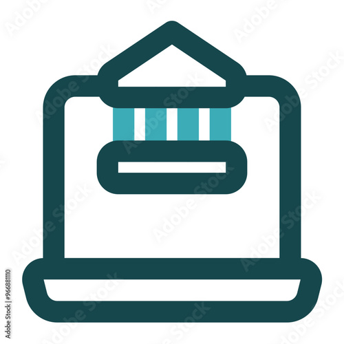 internet banking icon for illustration