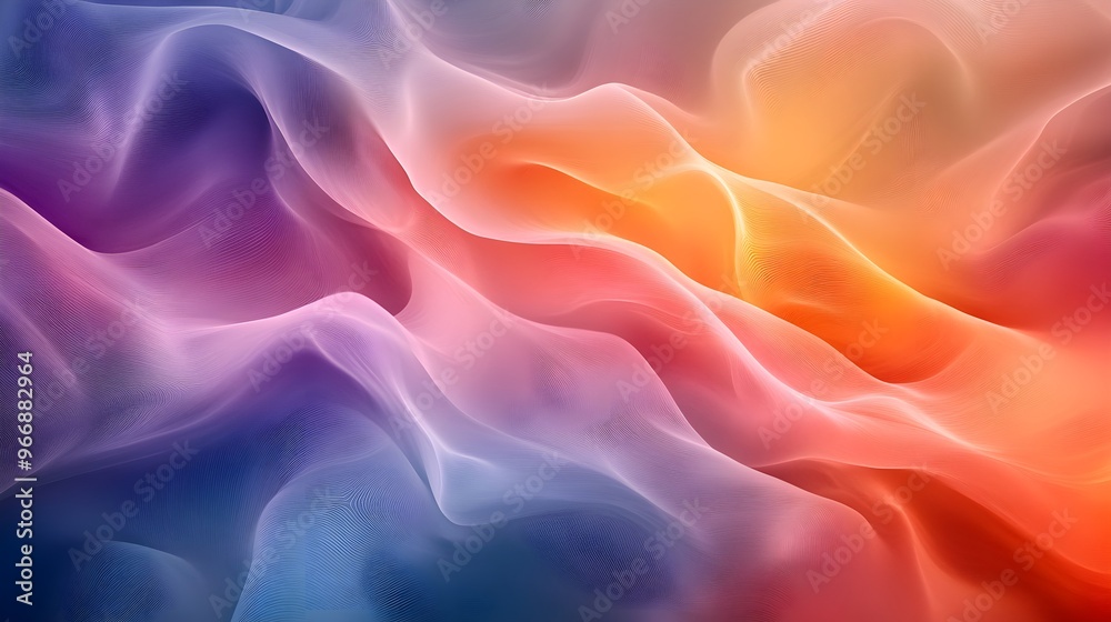 Gentle waves of fluid abstract shapes, swirling with vibrant colors, seamlessly blending through soft transitions and subtle gradients, evoking serenity Gentle waves of fluid abstract shapes, swirling with vibrant colors, seamlessly blending through soft transitions and subtle gradients, evoking serenity