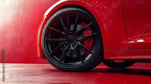 A close-up of a stylish bla...