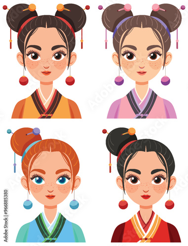 Traditional Chinese Female Avatars