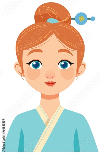 Traditional Chinese Avatar Illustration