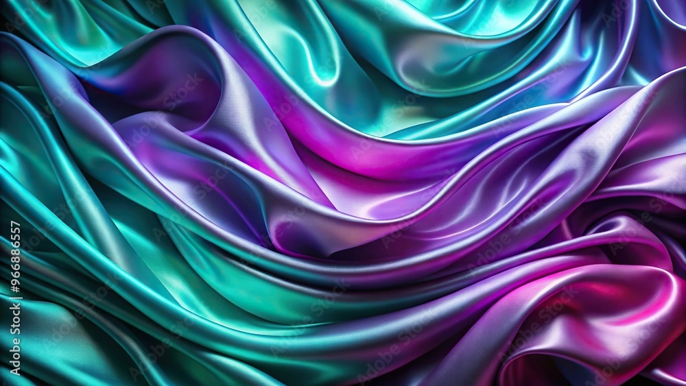 Silk rich turquoise and purple psychic waves Silk rich turquoise and purple psychic waves