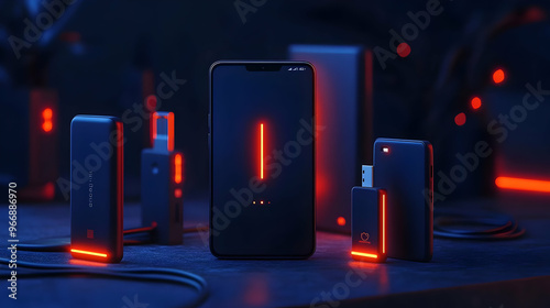 A collection of modern elec...