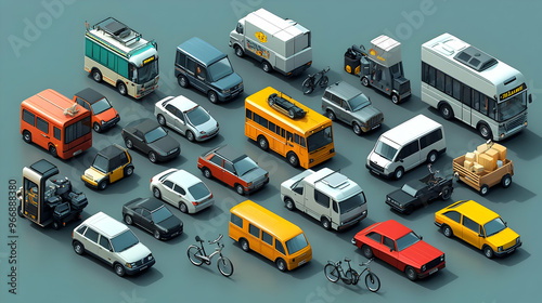 A collection of various veh...