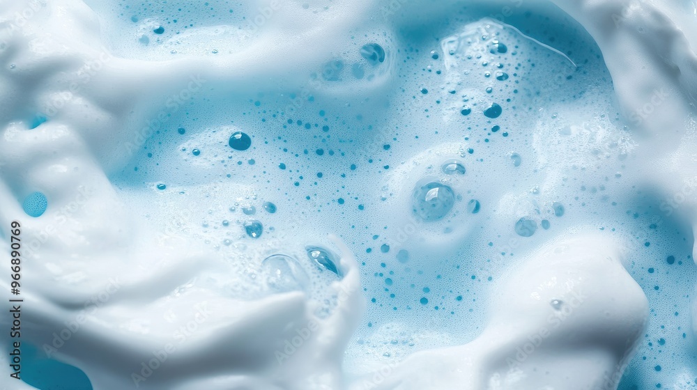 Close-up of foam cleanser with water in motion, enhancing a sense of cleanliness and purity, no branding, focal point clearly on the cleanser, no people. Close-up of foam cleanser with water in motion, enhancing a sense of cleanliness and purity, no branding, focal point clearly on the cleanser, no people.