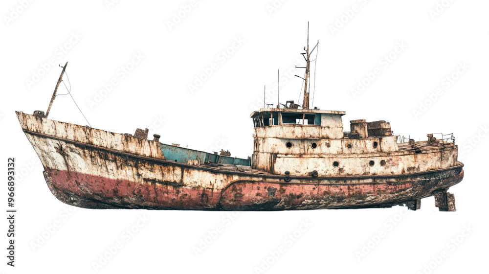 Fototapeta premium shipwreck on a transparent background