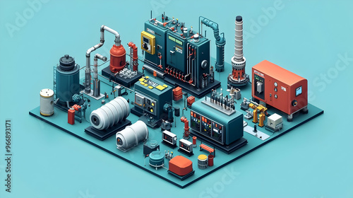 A detailed isometric illust...