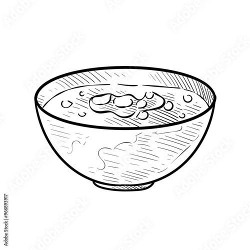 porridge handdrawn illustration