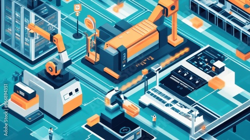 Futuristic Factory: Automation, Robotics, and Digital Transformation