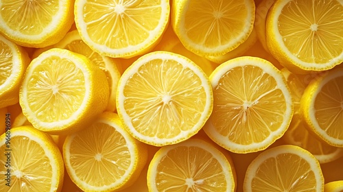 Background featuring a pile of sliced lemons