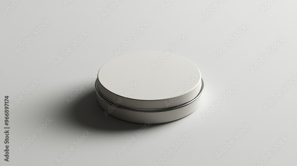 Minimalist compact powder case with a matte finish, no logo, clear focal point on the packaging design, no people. Minimalist compact powder case with a matte finish, no logo, clear focal point on the packaging design, no people.