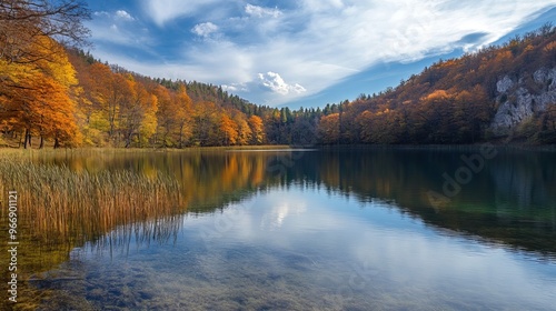 Lake in Plitvice Lakes National Park, Croatia