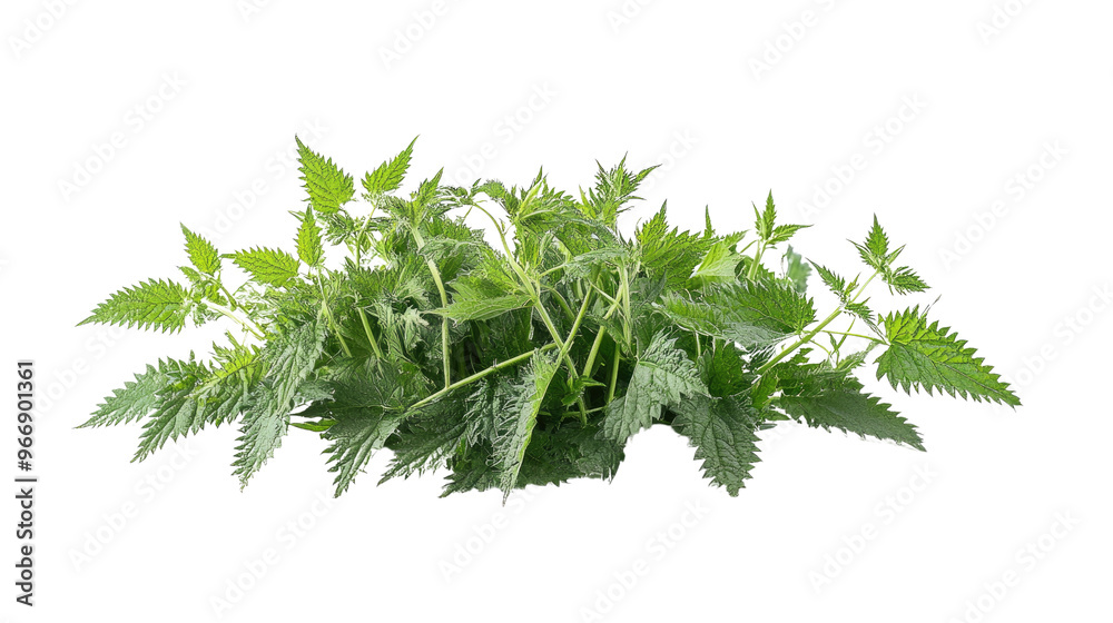 Fototapeta premium nettles on a transparent background