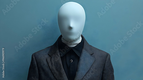 A faceless mannequin dresse...