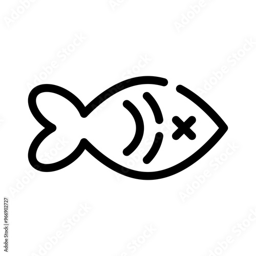 seafood line icon