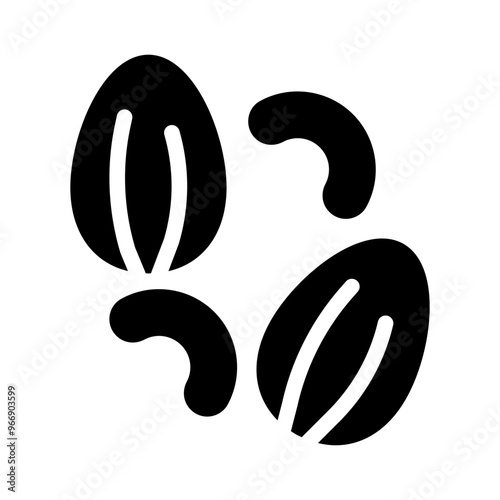almonds glyph icon