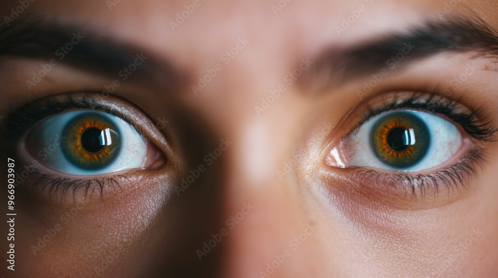 Intense darting nervous gaze of a person s eyes reflecting high anxiety hypervigilance and a heightened state of emotional tension and alertness Intense darting nervous gaze of a person s eyes reflecting high anxiety hypervigilance and a heightened state of emotional tension and alertness