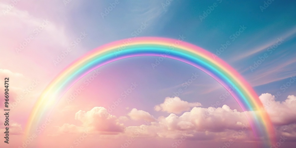 Soft pastel colored rainbow background with a long shot perspective Soft pastel colored rainbow background with a long shot perspective