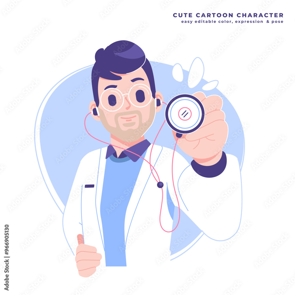 doctor character illustration vector design doctor character illustration vector design