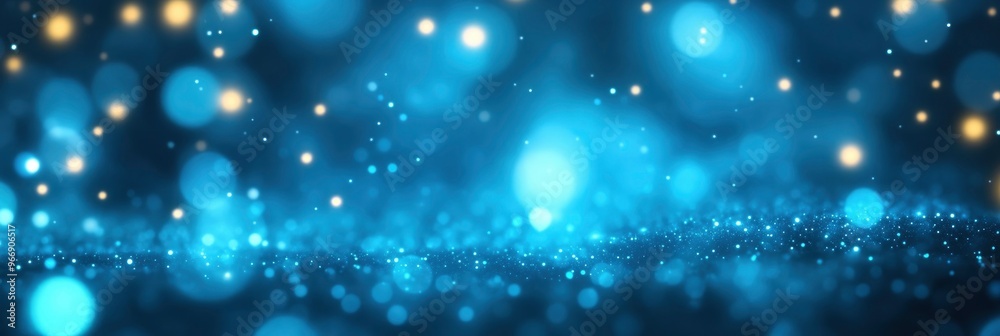Obraz premium A blue background with many small blue circles