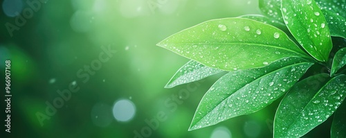 Abstract background with green stripes in nature, with a green-textured plant leaf. organic, natural environment. photo