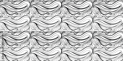 smooth pattern hand drawn lines background.abstract background design vector template repeating lines pattern black color.vector illustration.eps 10