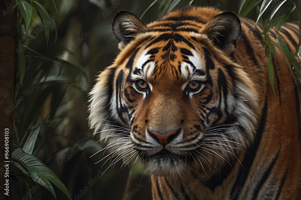 Fototapeta premium Tiger in a Forest. International Tiger Day