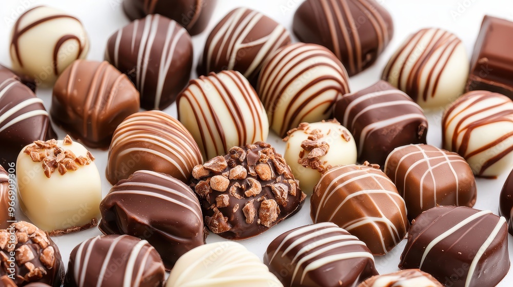 Assortment of Delicious Chocolate Truffles Assortment of Delicious Chocolate Truffles