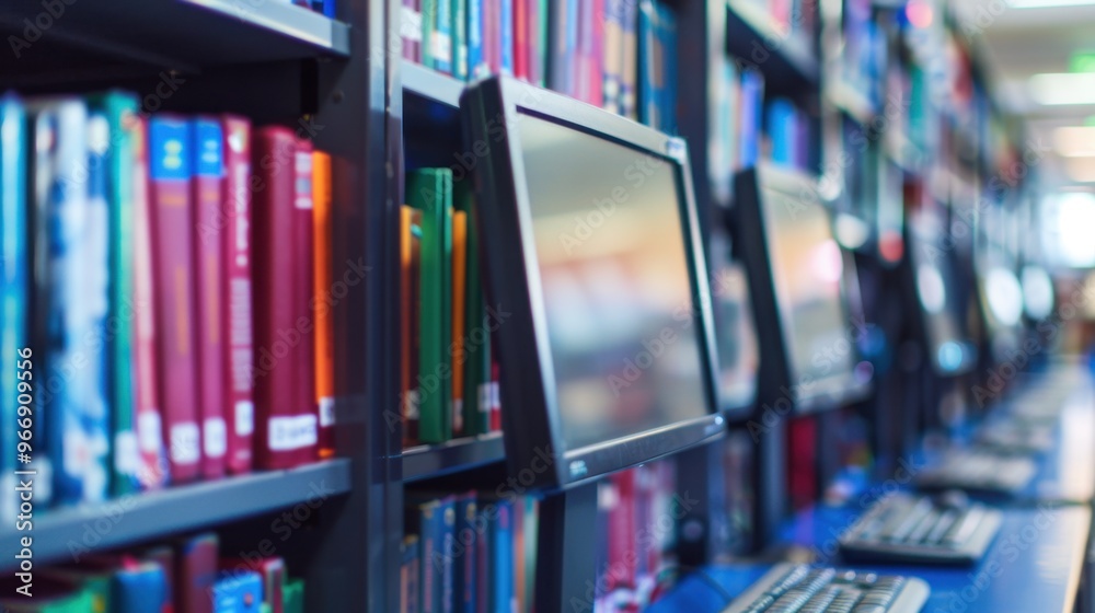 Library Computers: Available in the school library for student research ...