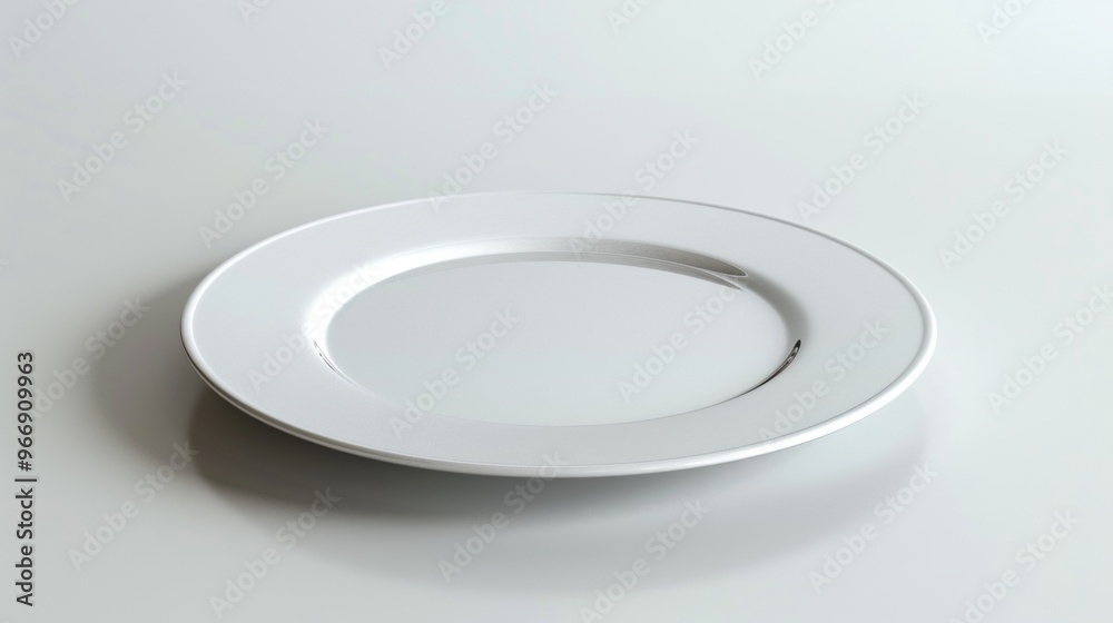 Blank plate on white background Blank plate on white background