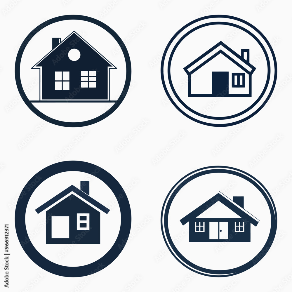 Modern Real Estate Logo Bundle - Professional Property Business Branding Modern Real Estate Logo Bundle - Professional Property Business Branding